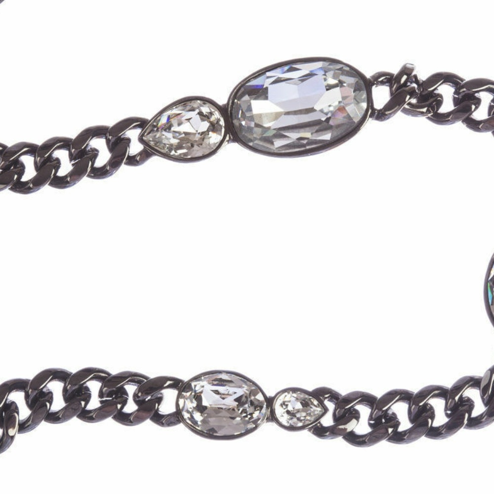 Givenchy Headlight Rhinestone Flapper Necklace - image 2